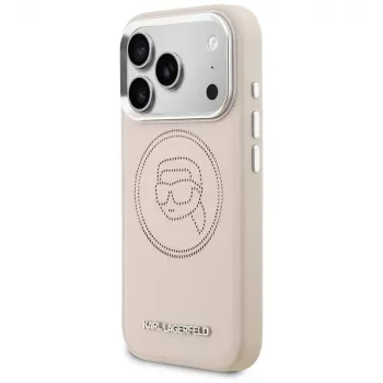 KARL LAGERFELD K Head Point Logo MagSafe Case for iPhone 17 Pro Max Pink