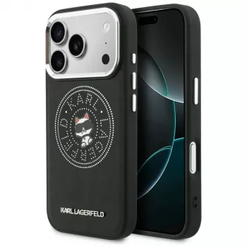 Karl Lagerfeld Point & ChoupetteSketch MagSafe Case iPhone 17 Pro, Black
