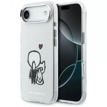 KARL LAGERFELD Karl & Choupette Back MagSafe Case for iPhone Air, Transparent