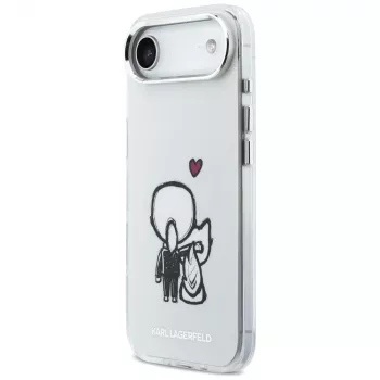 KARL LAGERFELD Karl & Choupette Back MagSafe Case for iPhone Air, Transparent