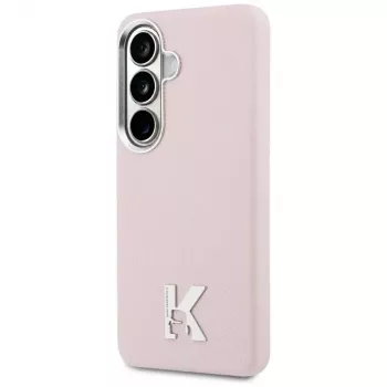 Karl Lagerfeld K Metal Logo Macīgs Macīgs Vāciņš Samsung Galaxy S26, Rozā