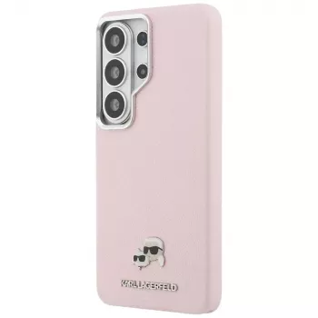 KARL LAGERFELD Saffiano KC Metal Logo MacSafe Macītis Samsung Galaxy S26 Ultra - Rozā