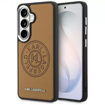 KARL LAGERFELD Perforated KLMagSafe Case for Samsung Galaxy S26+ Brown