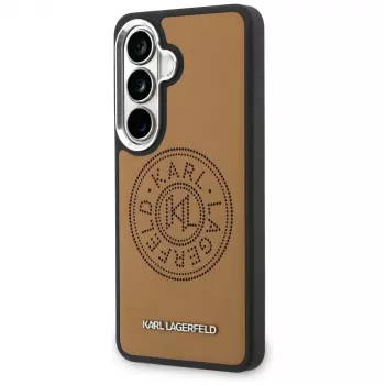 KARL LAGERFELD Perforated KLMagSafe Case for Samsung Galaxy S26+ Brown