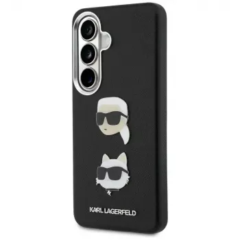 KARL LAGERFELD Saffiano DoubleHeads Metal Case Samsung Galaxy S26, Melns