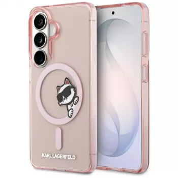 Karl Lagerfeld IML Peekaboo Choupette MagSafe Case for Samsung Galaxy S26 - Pink