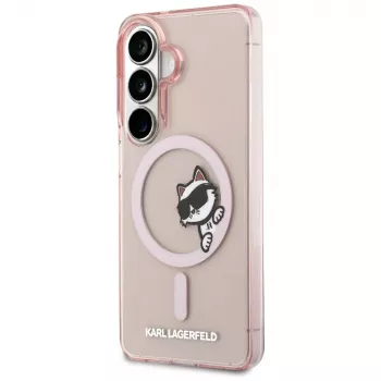Karl Lagerfeld IML Peekaboo Choupette MagSafe Case for Samsung Galaxy S26 - Pink