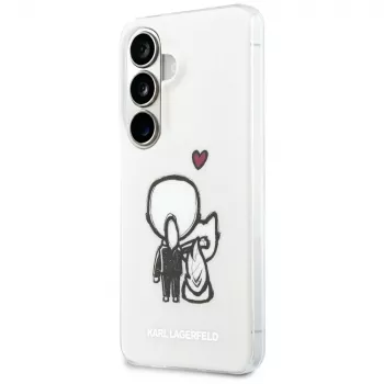KARL LAGERFELD IML Karl & Choupette MagSafe Case for Samsung Galaxy S26, Caurspīdīgs
