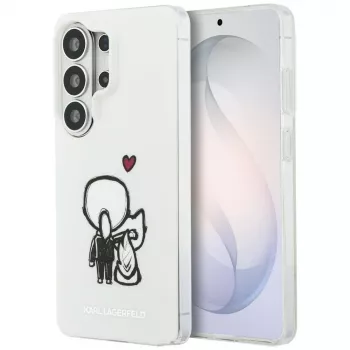KARL LAGERFELD IML Karl & Choupette MagSafe aizmugurējais vāciņš Samsung Galaxy S26 Ultra, caurspīdīgs