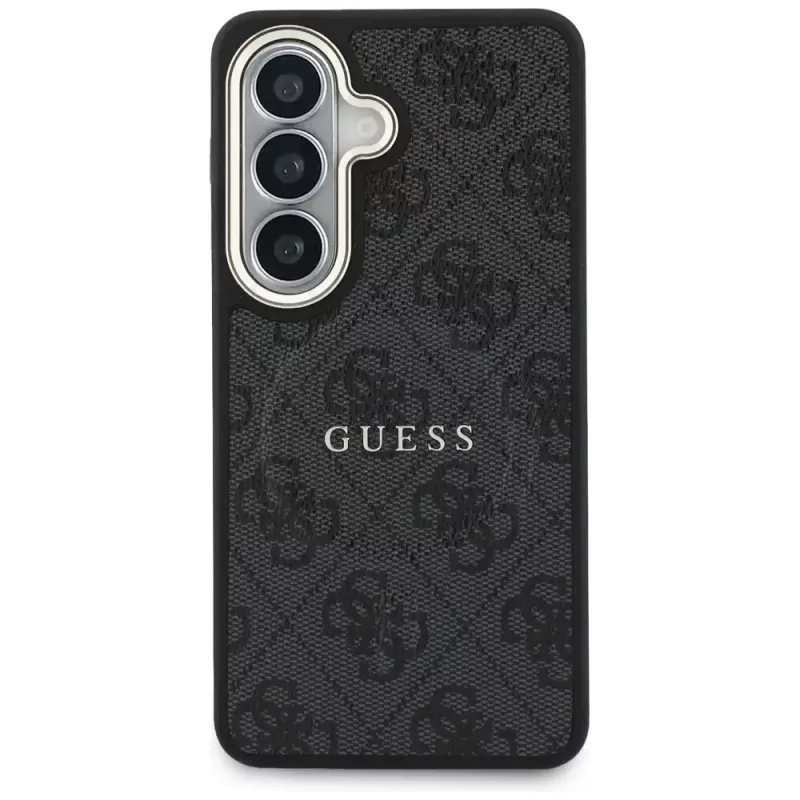 Guess 4G Embossed Ring MagSafe Case for Samsung Galaxy S26 (Black)