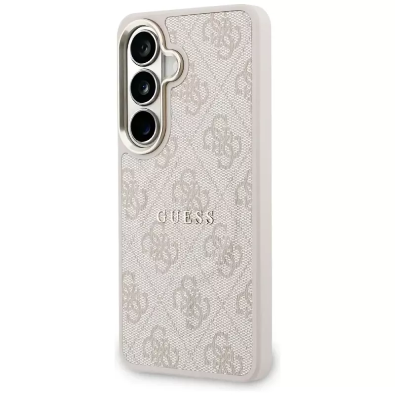 Guess 4G Embossed Ring MagSafe Case for Samsung Galaxy S26 (Pink)