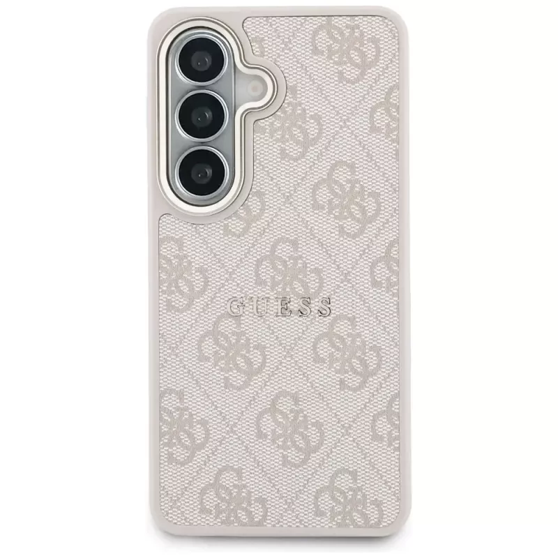 Guess 4G Embossed Ring MagSafe Case for Samsung Galaxy S26 (Pink)