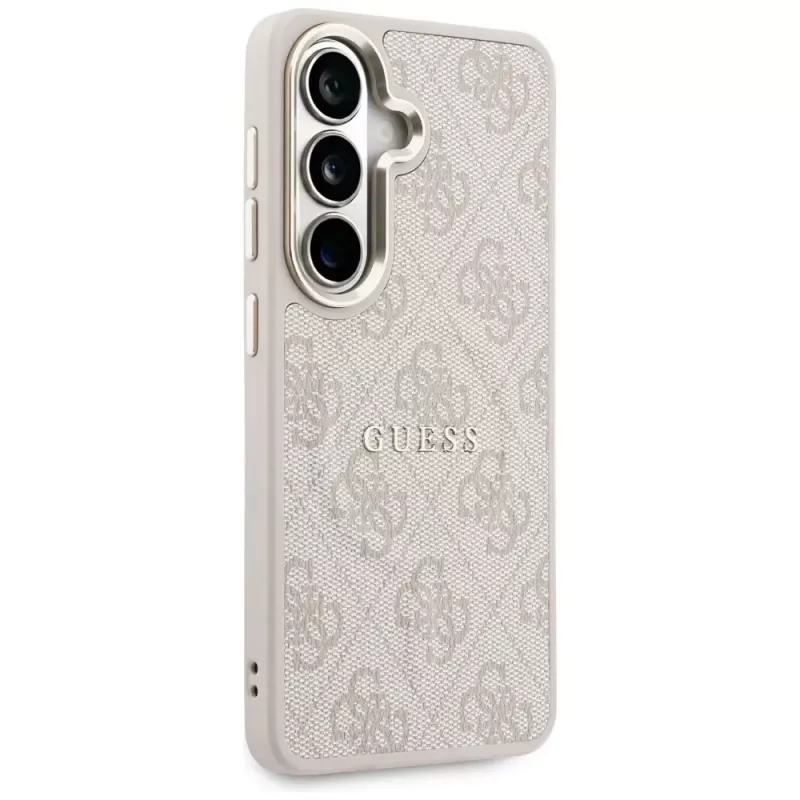 Guess 4G Embossed Ring MagSafe Case for Samsung Galaxy S26 (Pink)