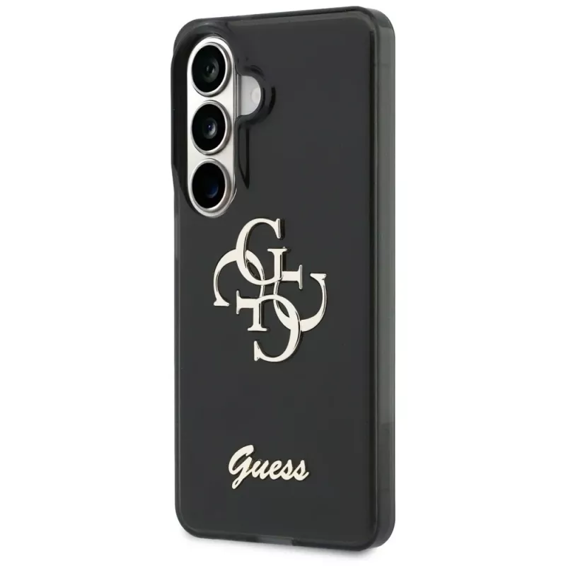 Guess IML Big Metal 4G Script Case for Samsung Galaxy S26 (Black)