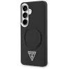 Guess Embossed Ring Triangle Logo MagSafe Case for Samsung Galaxy S26 Black