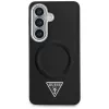 Guess Embossed Ring Triangle Logo MagSafe Case for Samsung Galaxy S26 Black