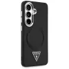 Guess Embossed Ring Triangle Logo MagSafe Case for Samsung Galaxy S26 Black