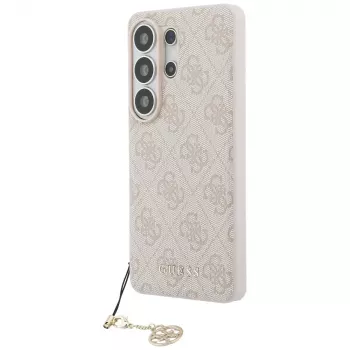 Guess 4G Classic Logo Charm Macīgais Vāciņš Samsung Galaxy S26 Ultra (Rozā)