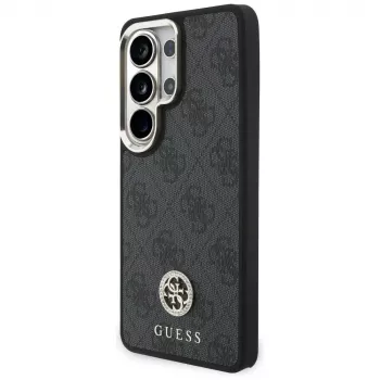 Guess 4G Big Rhinestone Triangle Strap MagSafe Case Kit Samsung Galaxy S26 Ultra - Melns