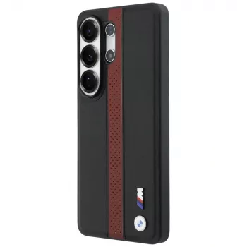 BMW Perforated Stripe Logo MagSafe Maciņš Samsung Galaxy S26 Ultra Sarkans