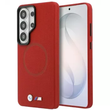BMW M Metal Logo Macīgais Vāciņš Samsung Galaxy S26 Ultra sarkanā krāsā