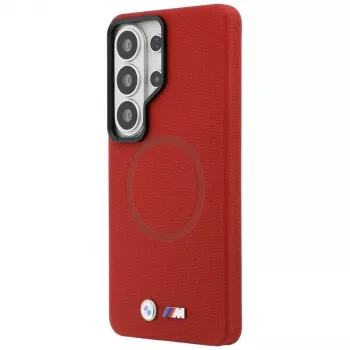 BMW M Metal Logo Macīgais Vāciņš Samsung Galaxy S26 Ultra sarkanā krāsā
