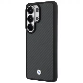 BMW Sign Magnetic Carbon Fiber MacSafe Case Samsung Galaxy S26 Ultra Melns