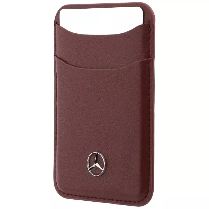 Mercedes Leather MagSafe Wallet Red