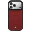 Mercedes Leather Mesh Case with Bow Line MagSafe for iPhone 17 Pro Red