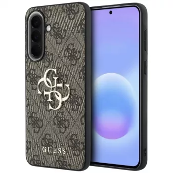 Guess Leather 4G Metal Logo Case Samsung Galaxy A37 5G – Brūns