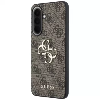 Guess Leather 4G Metal Logo Case Samsung Galaxy A37 5G – Brūns