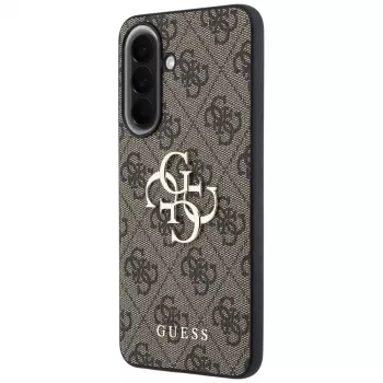 Guess Leather 4G Metal Logo Maciņš Samsung Galaxy A57 5G Brūns