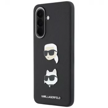 KARL LAGERFELD Etui for Samsung Galaxy A37 5G with Karl & Choupette Heads, Pins & Logo, Black