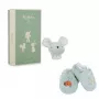 Kaloo 2-in-1 Gift Set Mouse (Rattle + Booties) Petites Chansons Collection