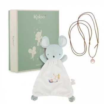 Kaloo 2-in-1 dāvanu komplekts (Mīļmantiņa + Grūtniecības bola kaklarota) Mouse Petites Chansons
