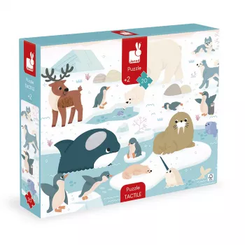 Janod Sensory Touch Puzzle Polar Land 20 gabali 2+ gadi
