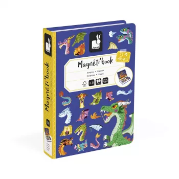 Janod Magnetibook Smoki – magnētiska spēļu grāmata ar pūķu fantāziju