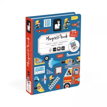 Janod Magnetibook Ugunsdzēsēji Magnētiskais Radošais Spēļu Komplekts