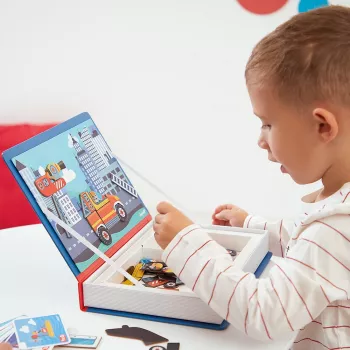 Janod Magnetibook Ugunsdzēsēji Magnētiskais Radošais Spēļu Komplekts