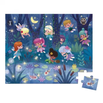 Janod Fairy and Water Lily Magnetic Play Set in Suitcase 36 Pieces