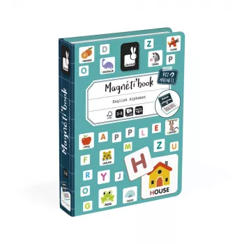 Janod Magnetibook Alfabet magnētiskā izglītojošā spēle