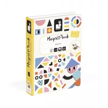 Janod Magnetibook Shapes Magnētiskā Izglītojošā Spēle 43 Gabali 10 Kartes Vecumam 3+ (2026. gada izdevums)