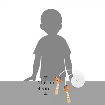Janod Applepop Dog Jump Rope ar koka rokturiem 3+