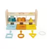 Janod Essentiel Wooden Shape Sorter with Keys