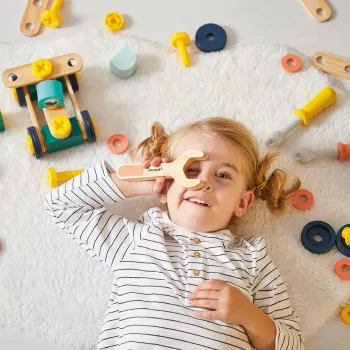 Janod Brico'kids 100 detaļu konstruktors būvēšanai no 3 gadu vecuma