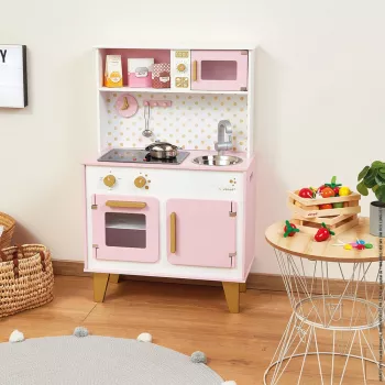 Janod Candy Chic Lielā koka virtuve ar skaņu