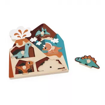 Janod Musical Puzzle Dinosaurs 18m+