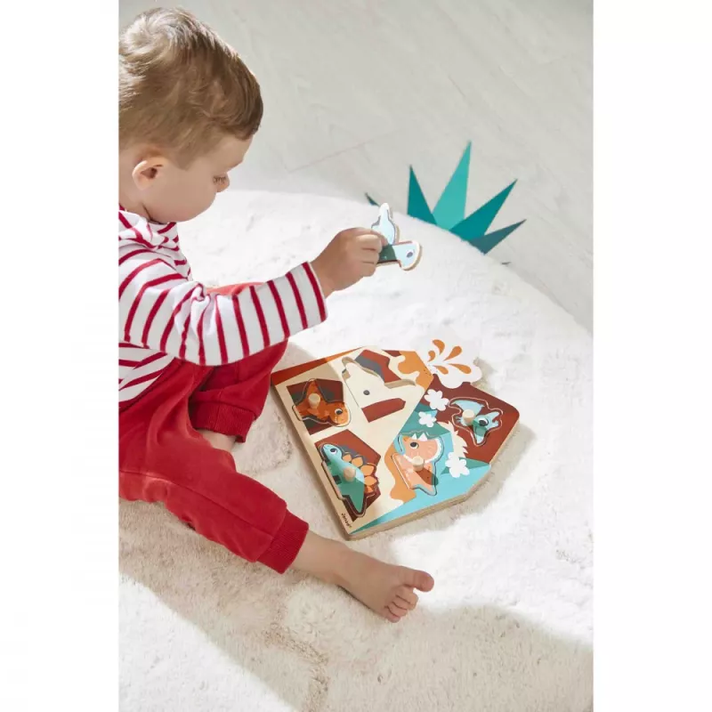 Janod Musical Puzzle Dinosaurs 18m+