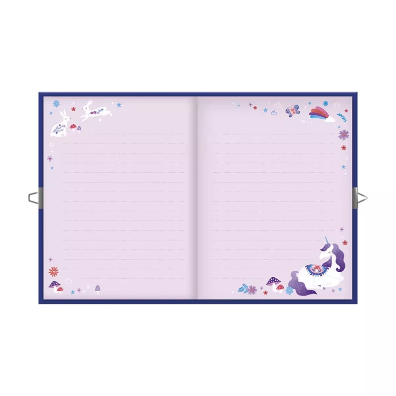 Janod Secret Diary ar atslēgu Unicorn Dreamland 6+