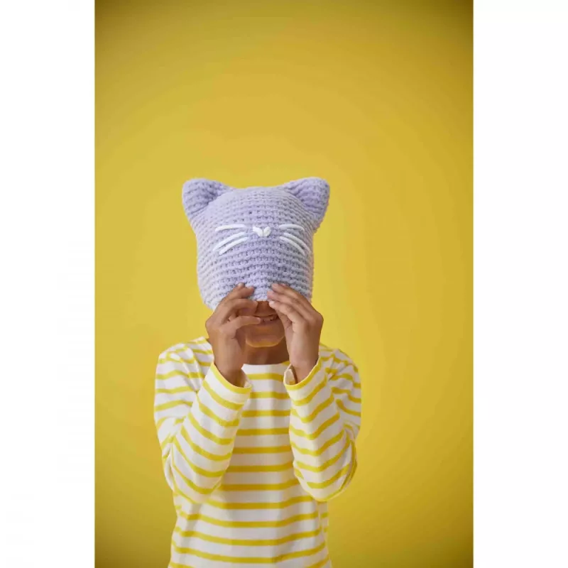 Janod Creative Knitting Kit - Kitten Hat for Children 8+